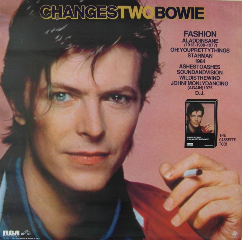 Original 1981 David Bowie Promotional Poster for the Album 'Changes Two'
