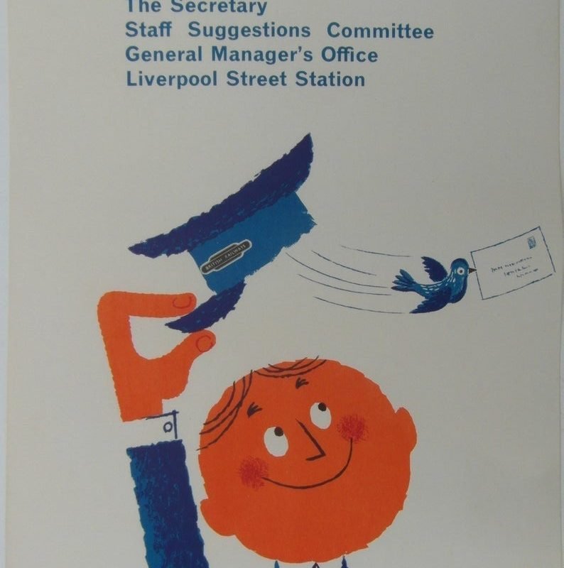 Original 1970s British Rail Poster by Harry Stevens
