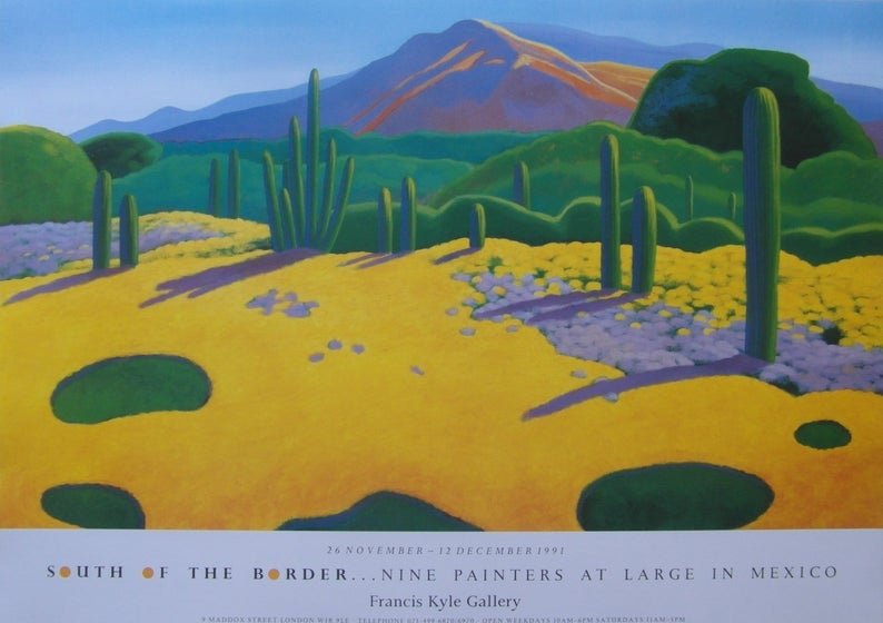 Original 1991 Francis Kyle Gallery Exhibition Poster - Mexico