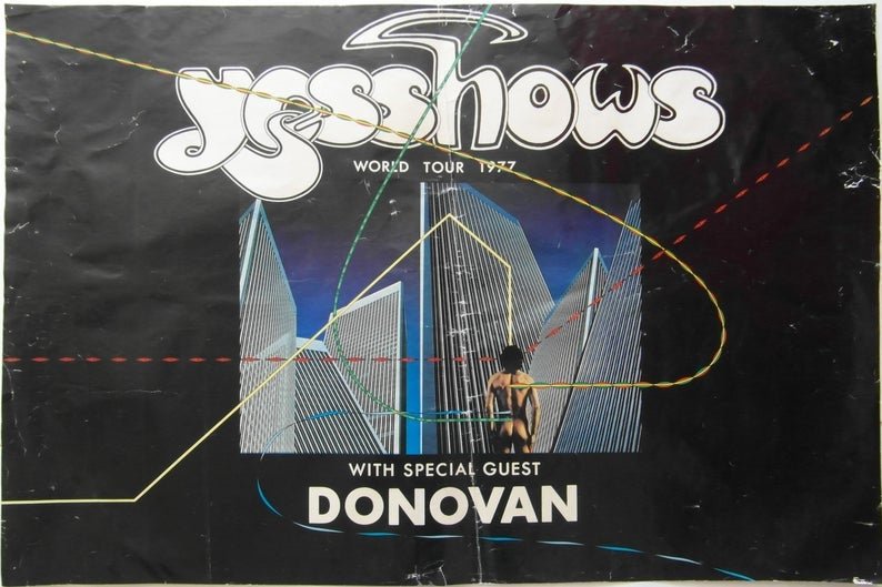 Original 1977 Yes Tour Poster