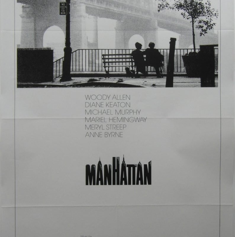 1979 Original Style B US 1 Sheet For the Film 'Manhattan' by Woody Allen
