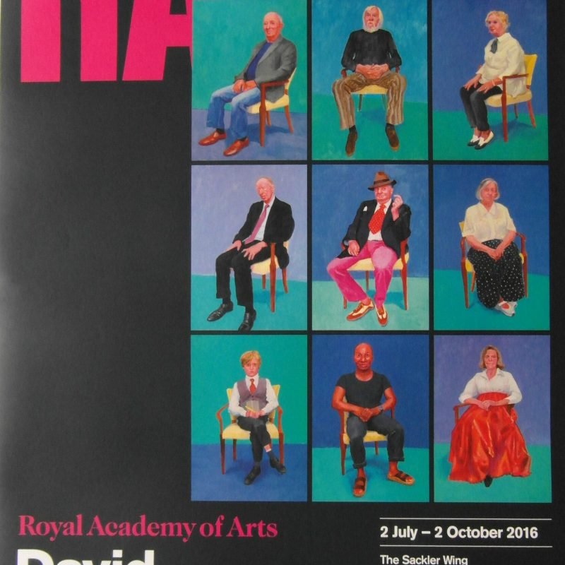 Original 2016 David Hockney Royal Academy of Arts Exhibition Poster
