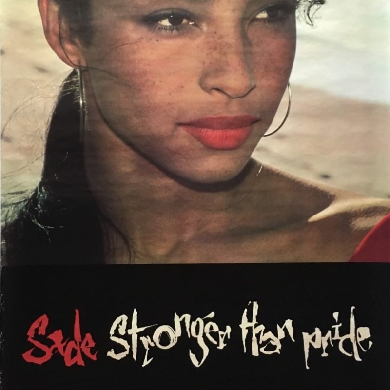 Rare Original 1984 Sade Large Billboard Promotional Poster for the Album 'Stronger than Pride'.