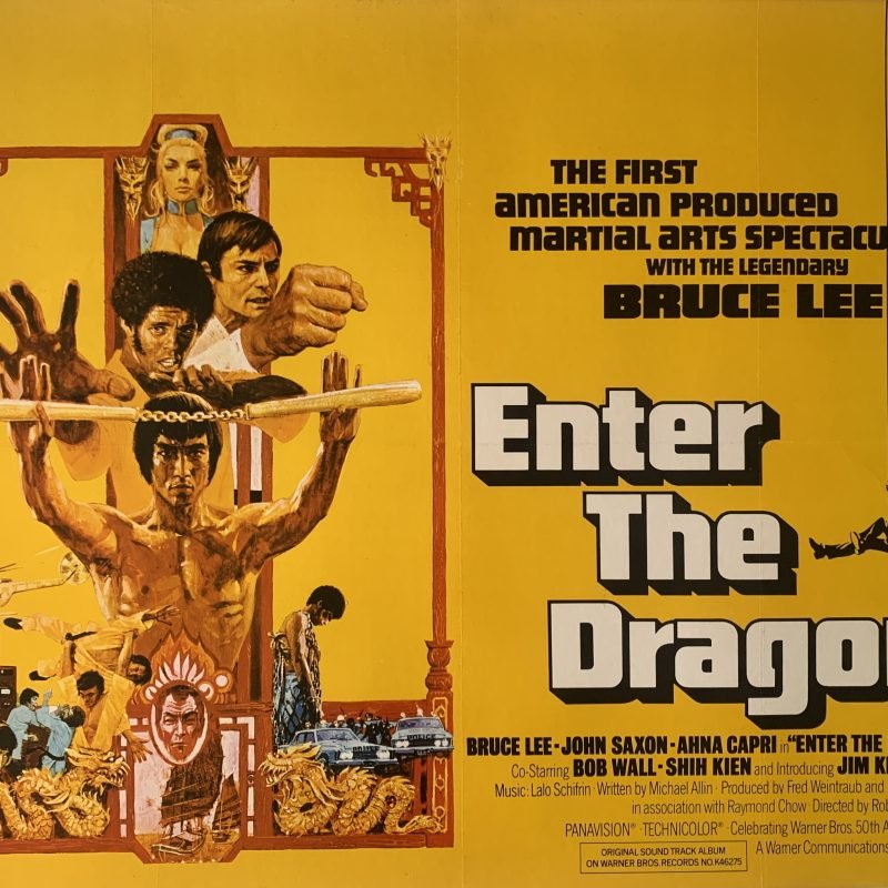Original 1973 Bruce Lee 'Enter the Dragon' UK Quad Poster