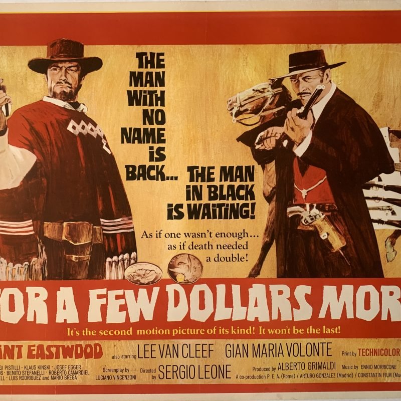 Original 1965 Clint Eastwood 'For a Few Dollars More' UK Quad Poster